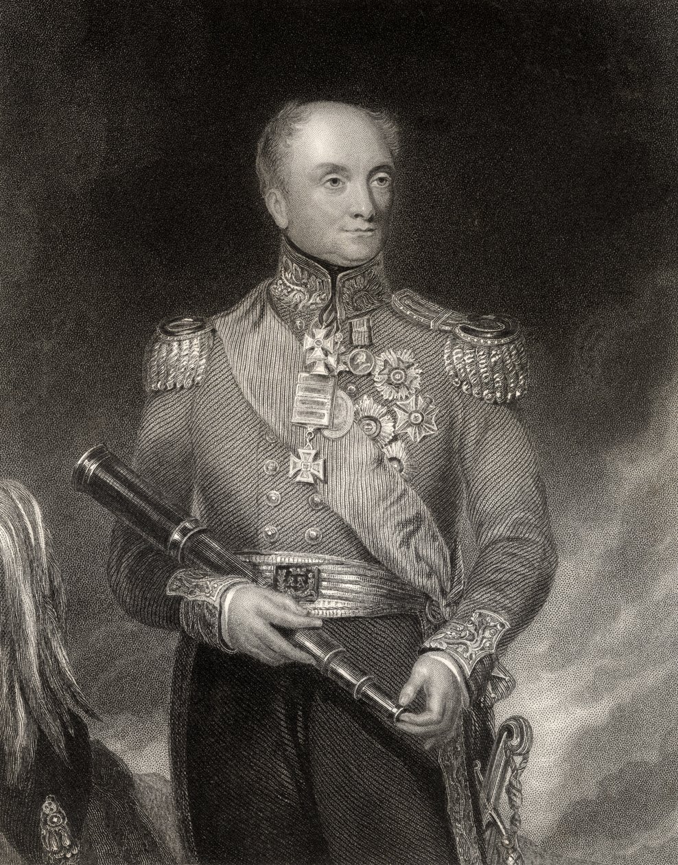 Sir Rowland Hill, graverad av W.H. Mote, från 