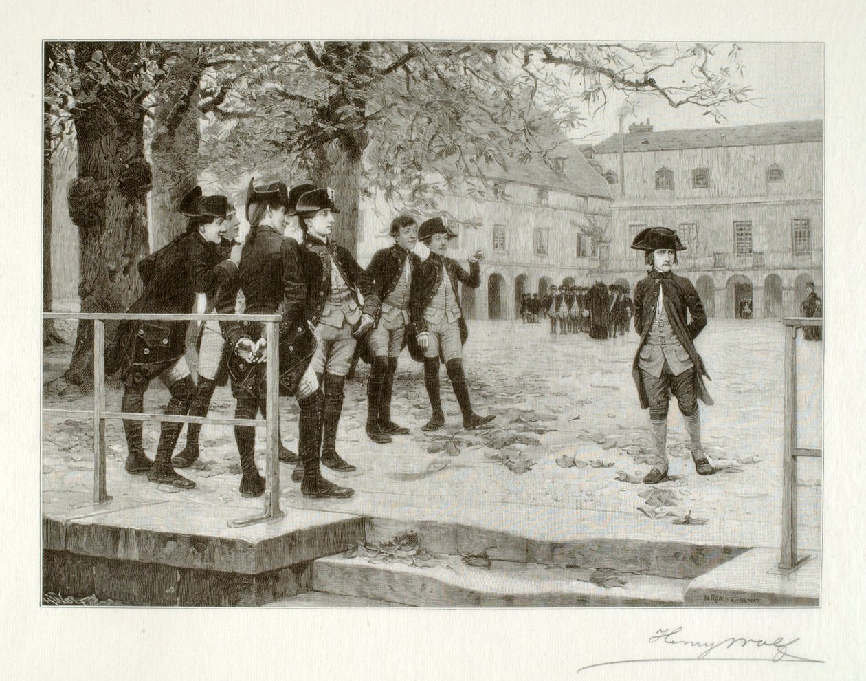 Bonaparte, novisen, på School of Brienne av Henry Wolf