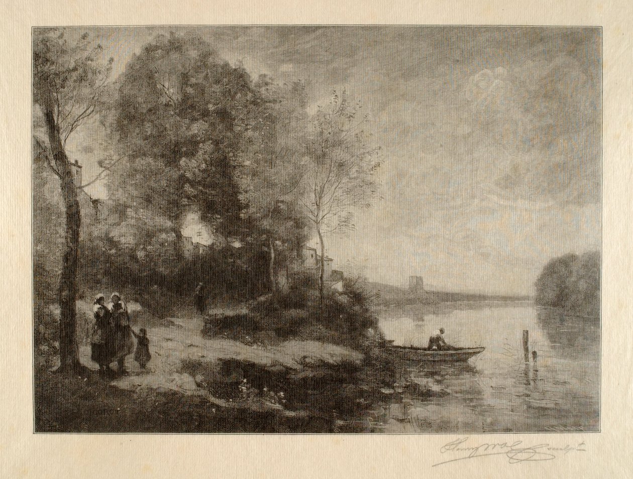 La Riviere a la Tour Lointaine av Henry Wolf