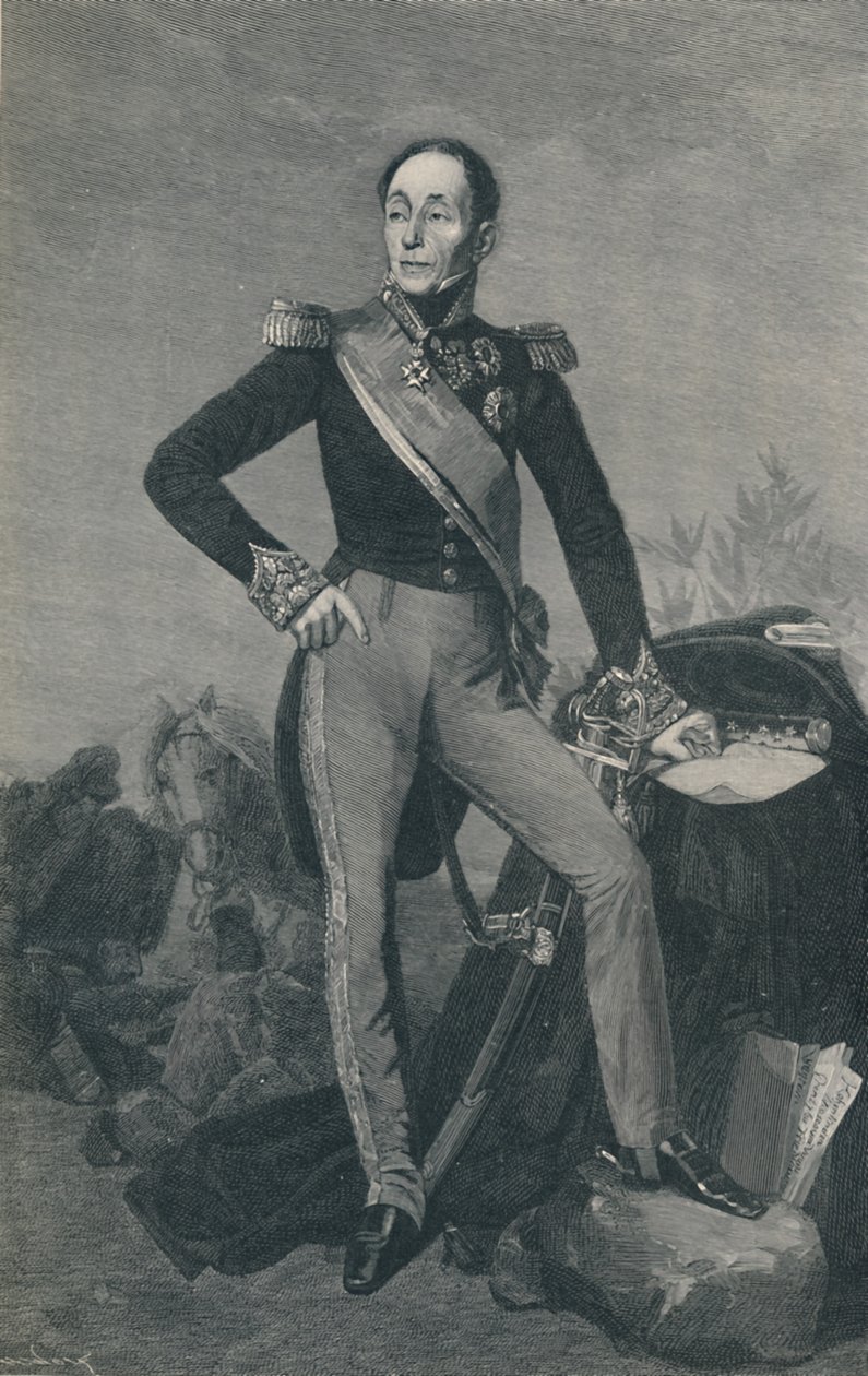 Marskalk Emmanuel, markis De Grouchy, c1834, 1896 av Henry Wolf