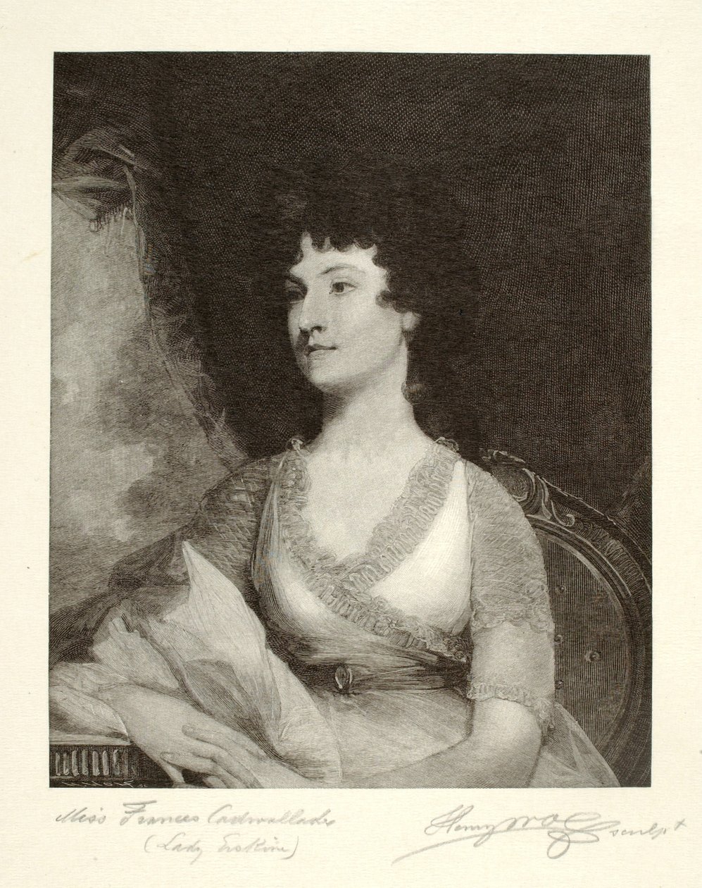 Miss Frances Cadwalader (Lady Erskine) av Henry Wolf
