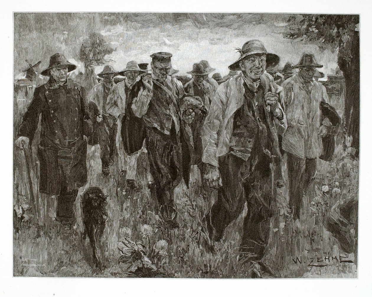 På väg till jobbet av Henry Wolf