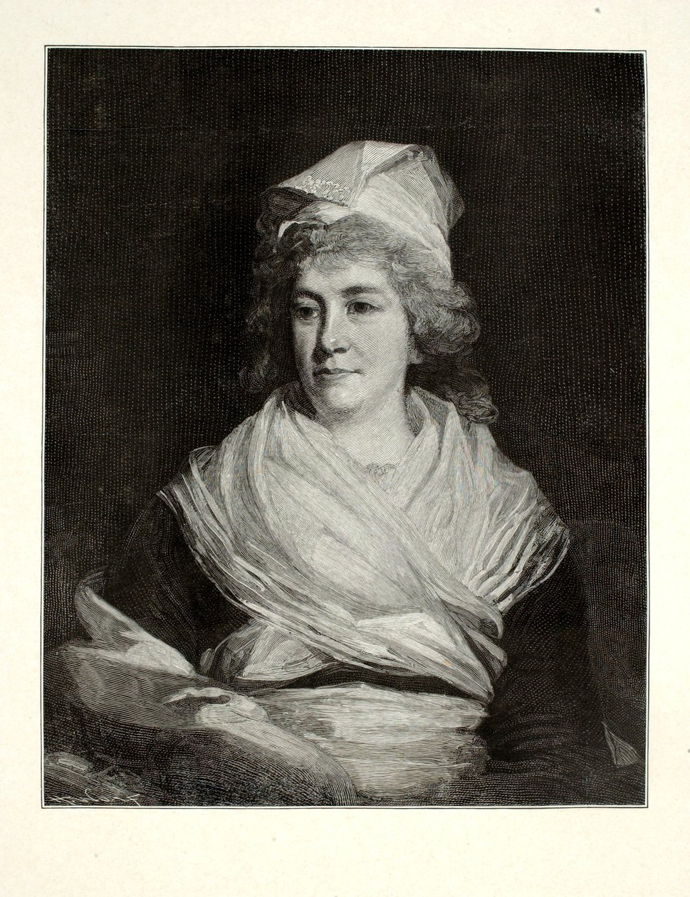 Sally Franklin (Sarah Bache) av Henry Wolf