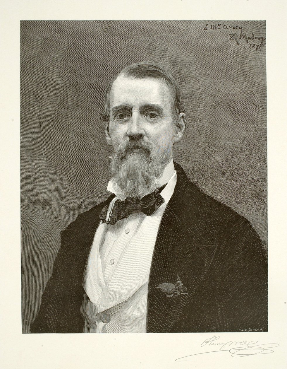 Samuel Putnam Avery av Henry Wolf
