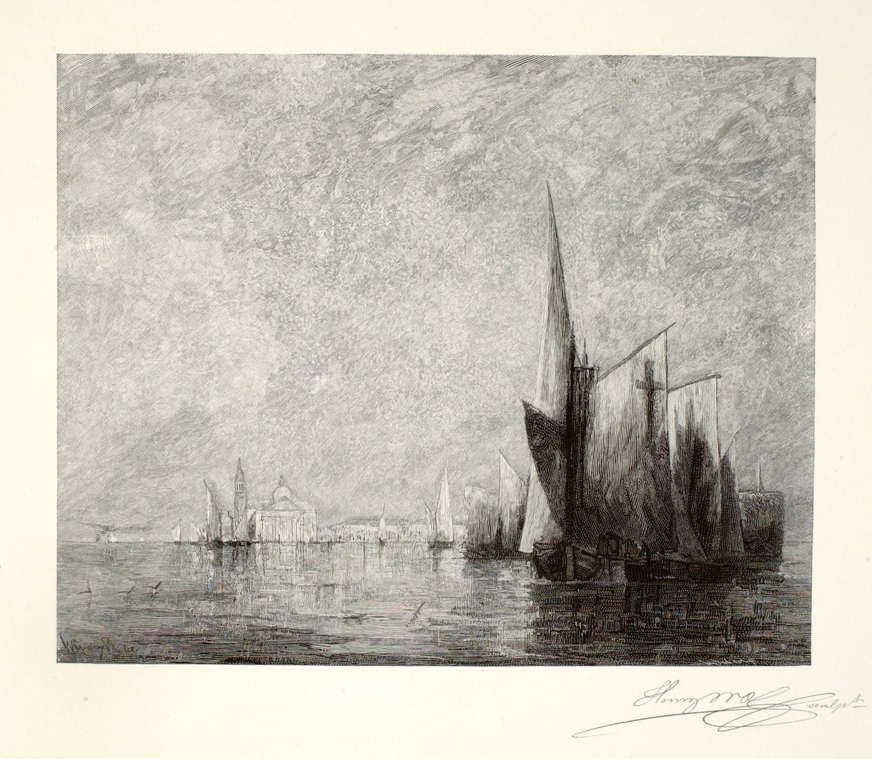 San Giorgio, Venedig av Henry Wolf
