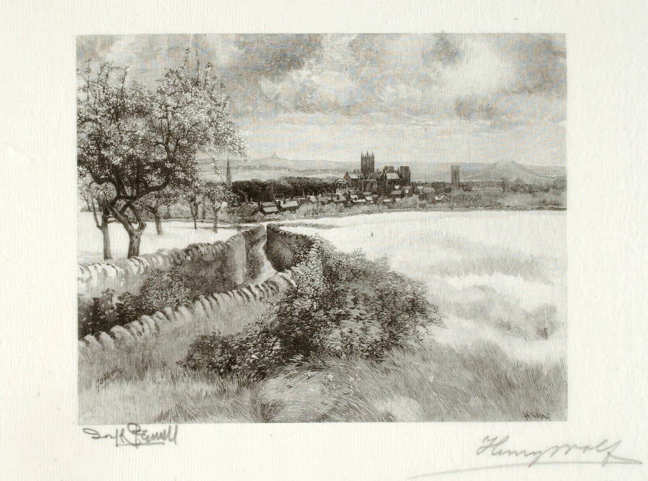 Wells, från nordost av Henry Wolf