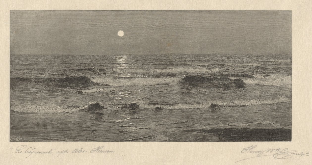 Skymning av Henry Wolf, after Alexander Harrison