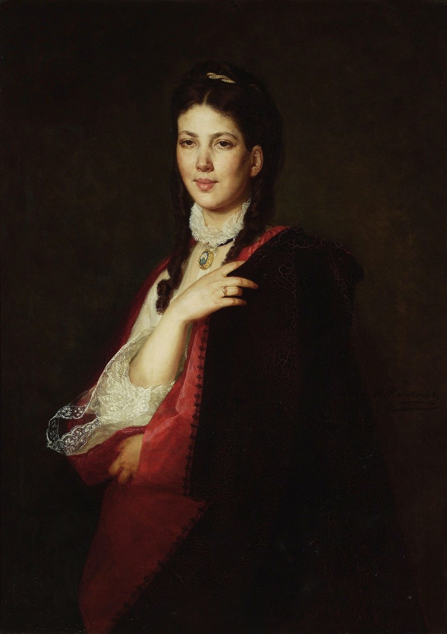Porträtt av Leonia Blühdorn av Henryk Rodakowski
