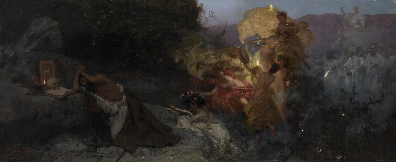 Den helige Hieronymus frestelse av Henryk Siemiradzki