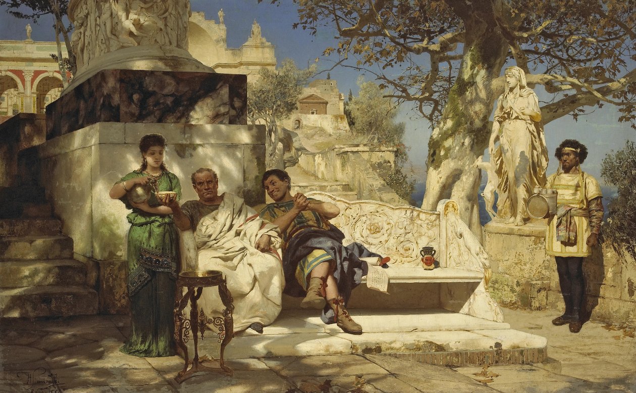 Patriciernas siesta, 1881 av Henryk Siemiradzki