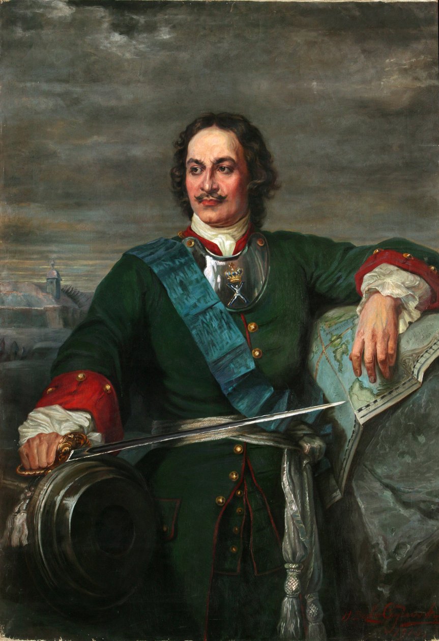 Peter den store efter Hippolyte Delaroche, 1914 av Henryka Bezler Ciszewska
