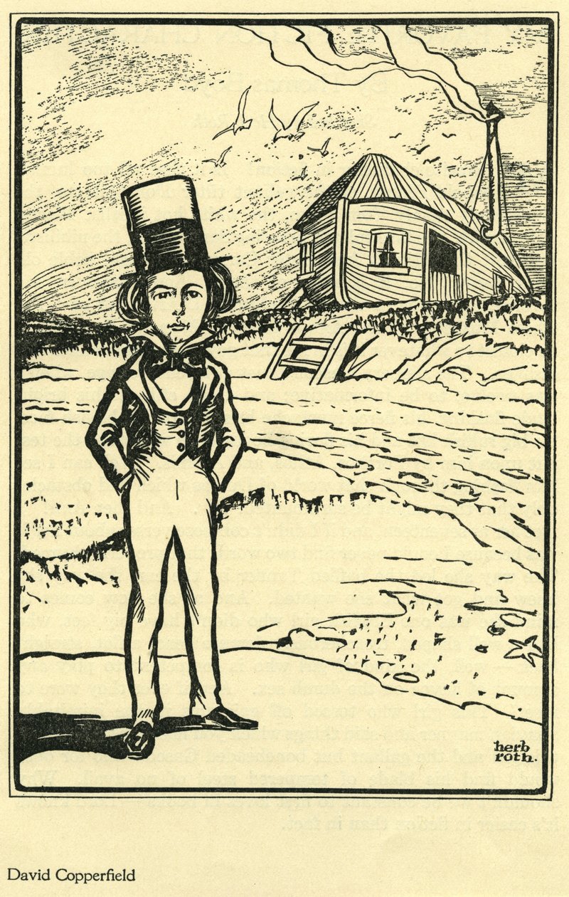 David Copperfield, från My Favorite Fiction Character av Thomas Boyd, i The Bookman av Herb Roth