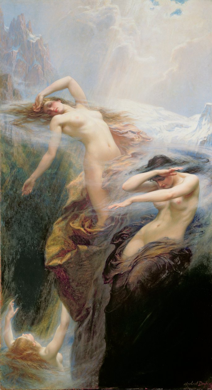The Mountain Mists eller, Clyties of the Mist, 1912 av Herbert James Draper
