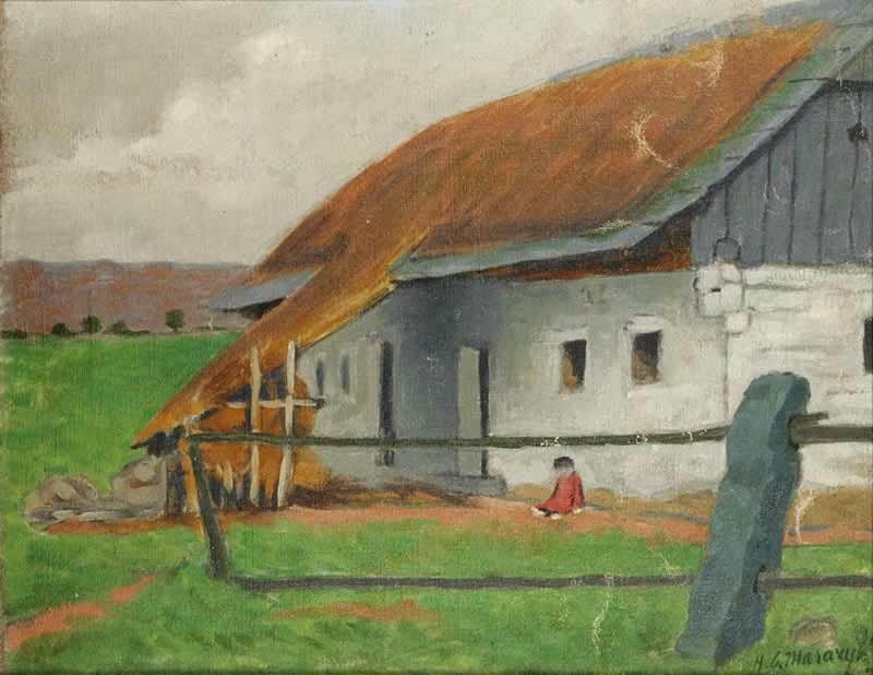  Venkovske staveninEnglish: A Farmhousen av Herbert Masaryk