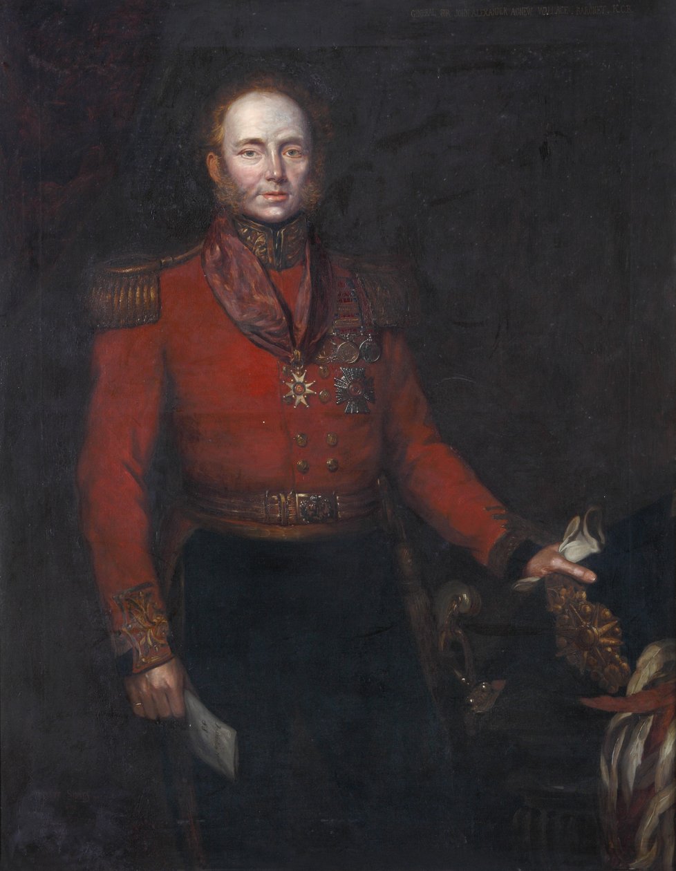 Generalmajor John Alexander Dunlop Agnew Wallace, ca 1829 av Herbert Sidney