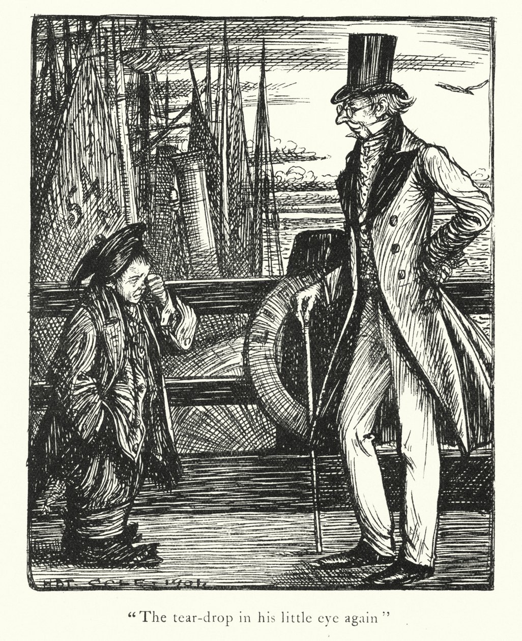 Ingoldsby Legends: Missöden i Margate (litografi) av Herbert Cole