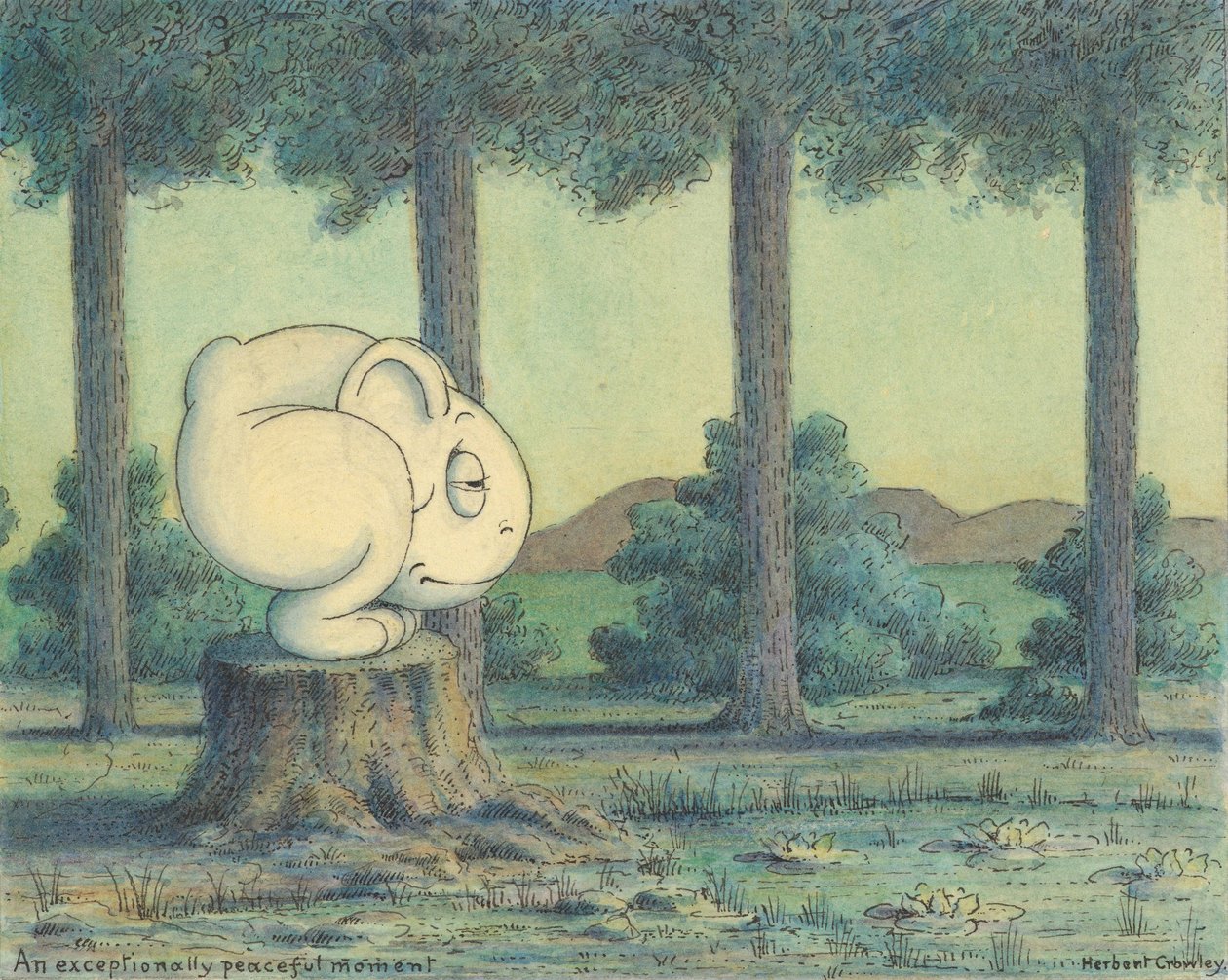 En exceptionellt fridfull stund, ca 1910 av Herbert E. Crowley