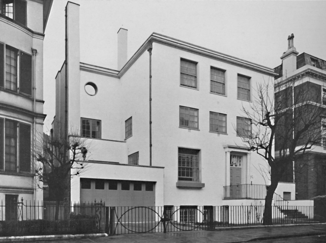 Exteriör - House for Denys Lowson, Esq., Upper Phillimore Gardens, London, 1939 av Herbert Felton