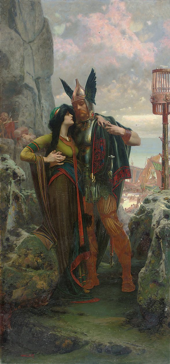 Vikingafarväl, 1905 av Herbert Gandy