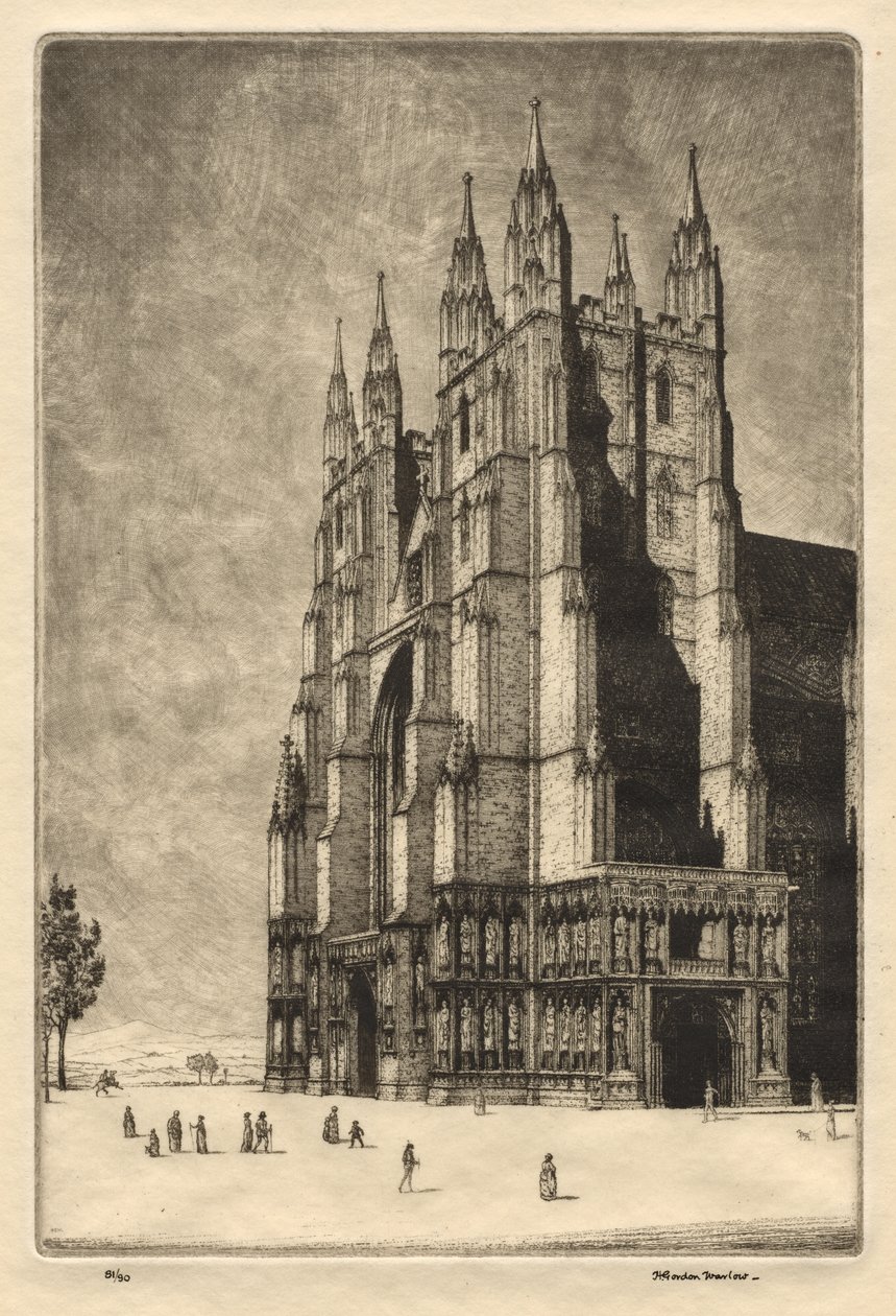 Canterbury katedral av Herbert Gordon Warlow