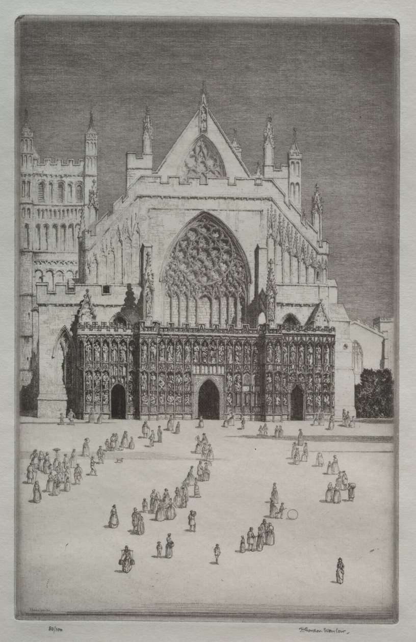 Exeters katedral av Herbert Gordon Warlow