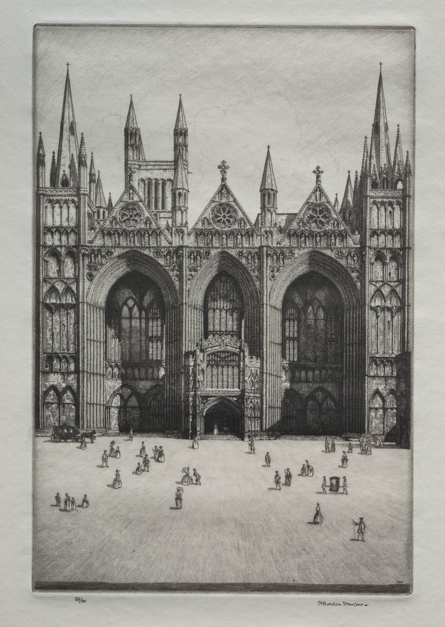 Peterboroughs katedral av Herbert Gordon Warlow