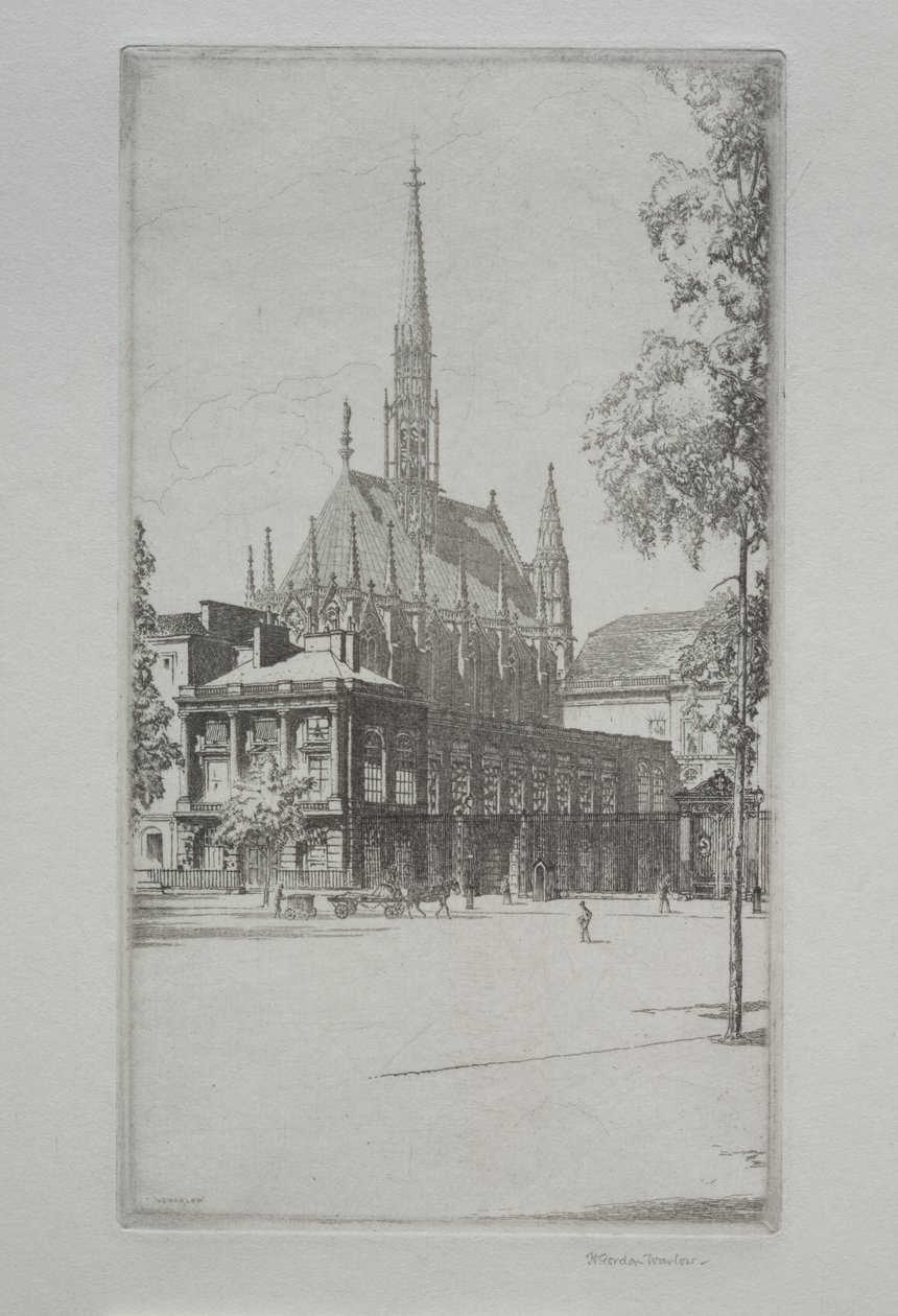 St Chapelle, Paris av Herbert Gordon Warlow