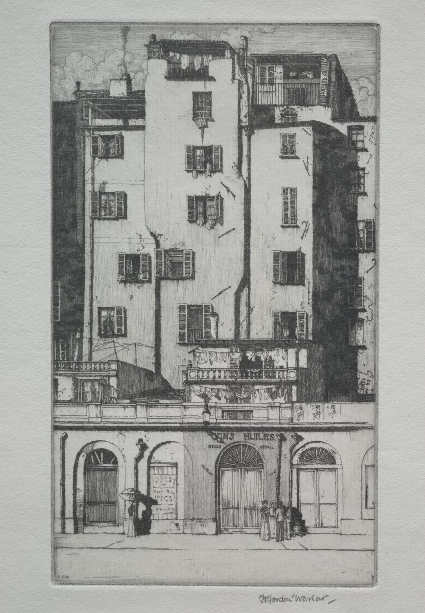 Höga hus, Menton av Herbert Gordon Warlow