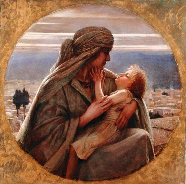 En kväll i Nasaret (olja på duk) av Herbert Gustave Schmalz