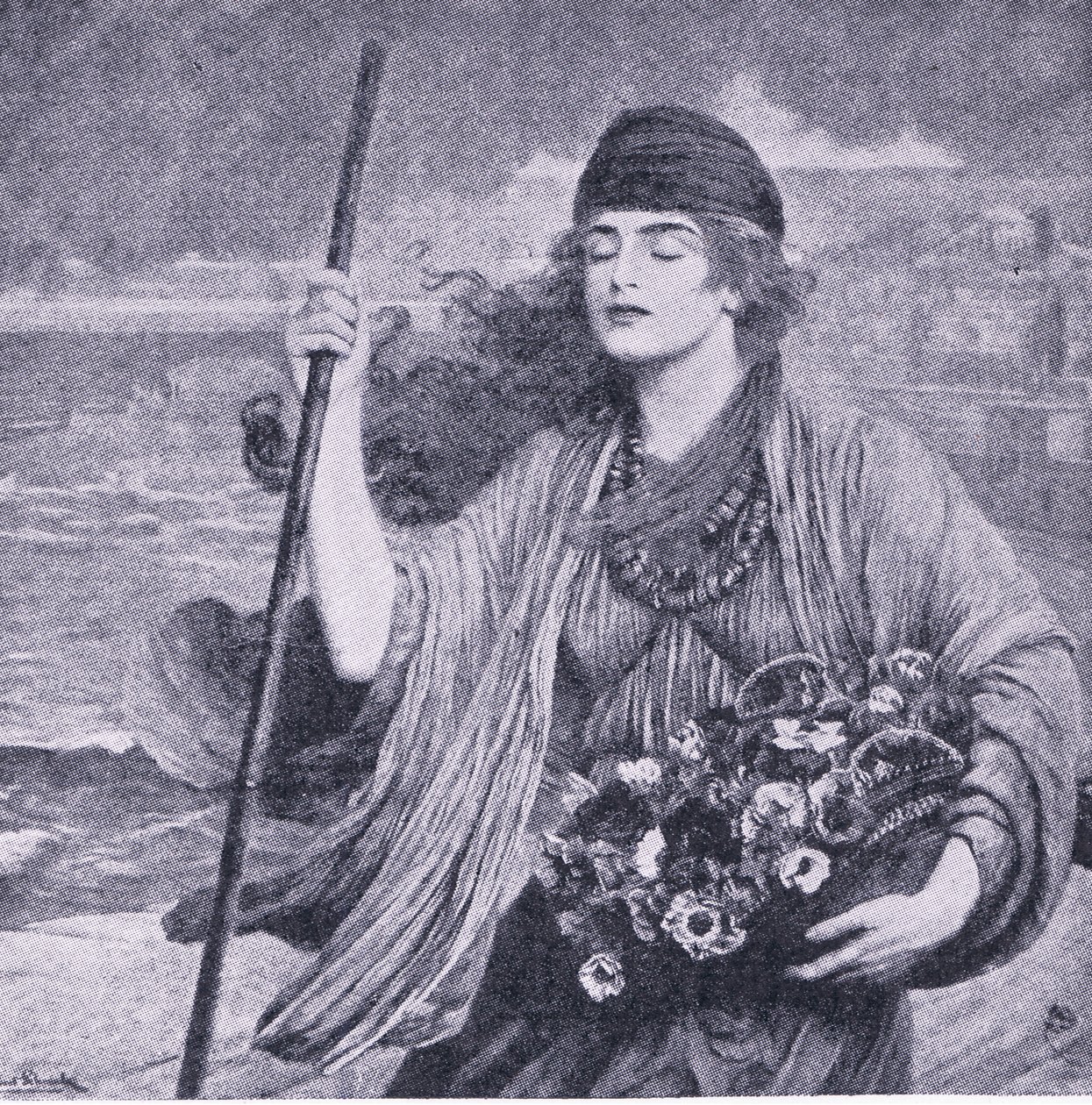 Nydia, den blinda flickan i Pompeji, illustration från The World