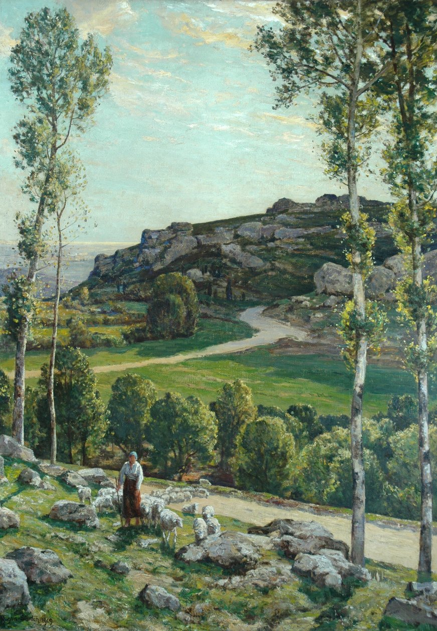 En väg i Provence, 1904 av Herbert Hughes Stanton