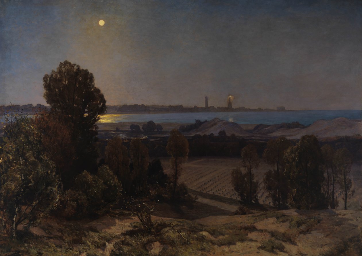 Kyrkogården, Pas-de-Calais, 1919 av Herbert Hughes Stanton
