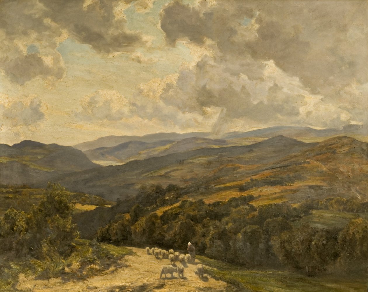 Welsh Hills nära Barmouth av Herbert Hughes Stanton