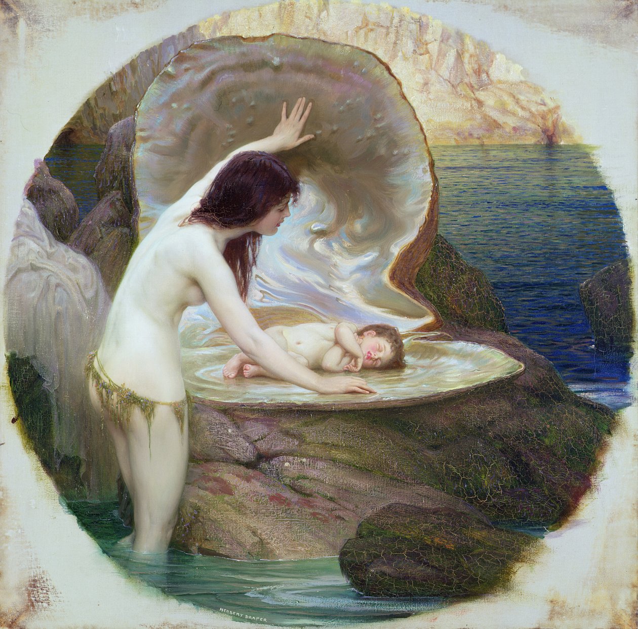 A Water Baby, ca 1900 (olja på duk) av Herbert James Draper