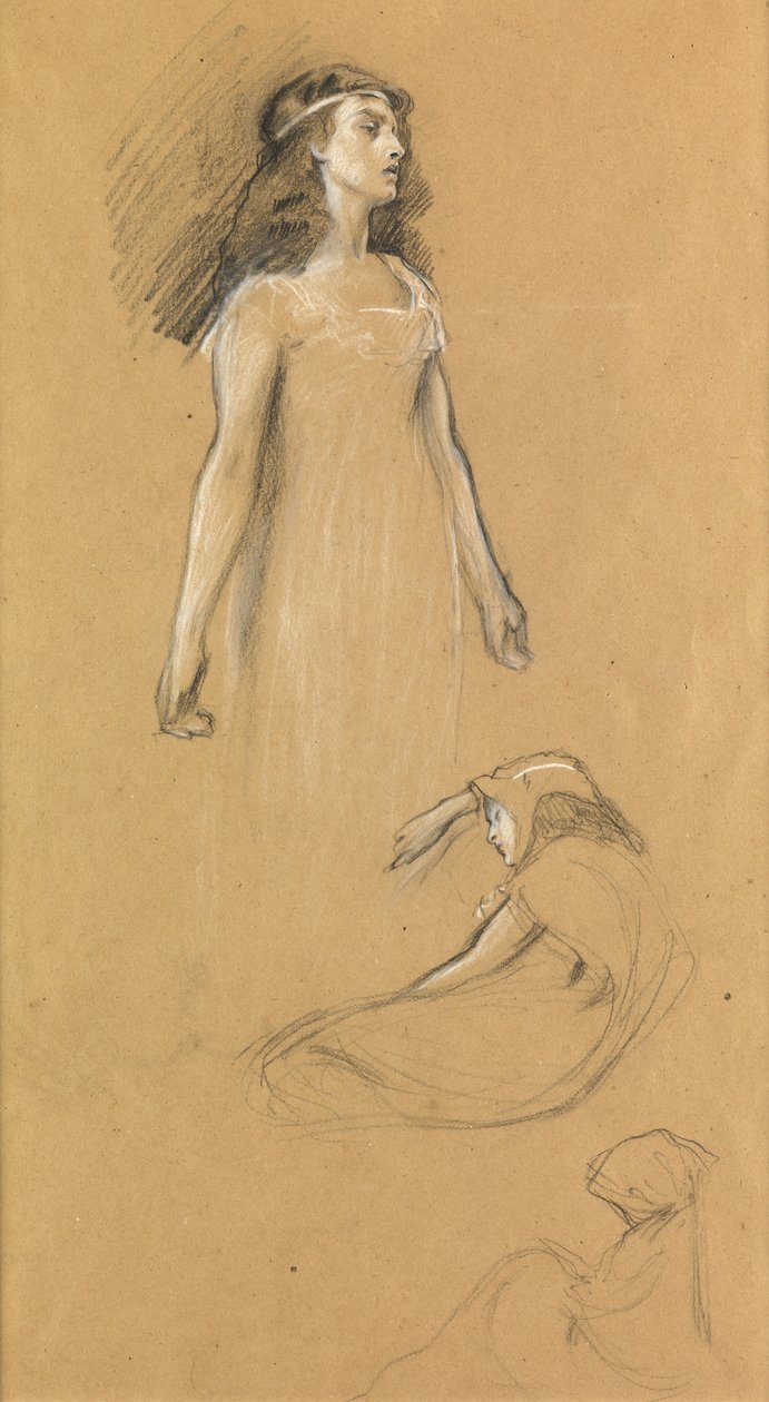 Studie för "Tristram och Yseult", c.1901 av Herbert James Draper
