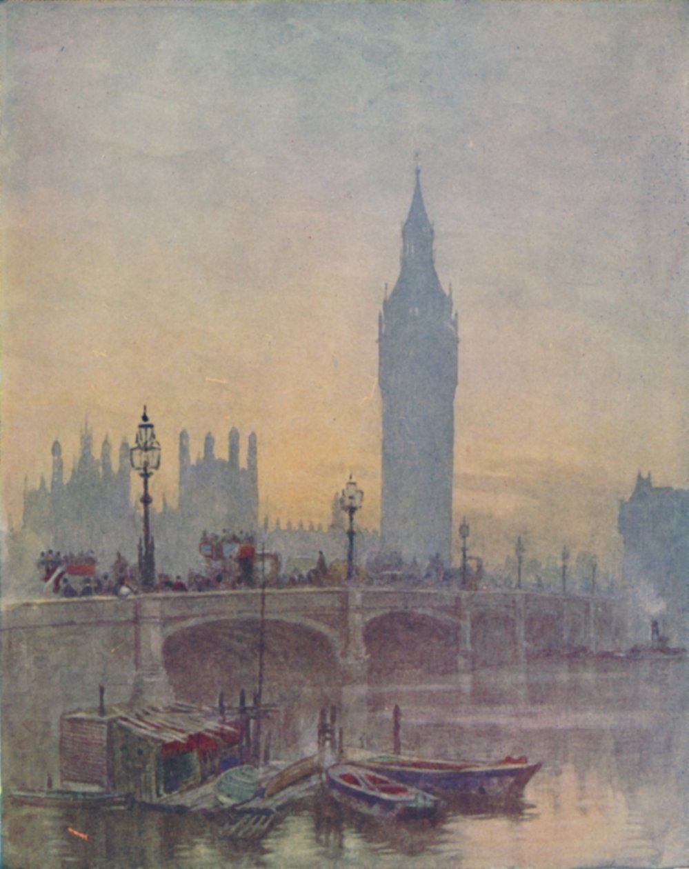 The Houses of Parliament, London, 1910 av Herbert Menzies Marshall