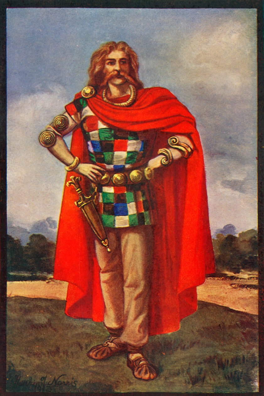 En keltisk hövding i civil klädsel, 1924. av Herbert Norris
