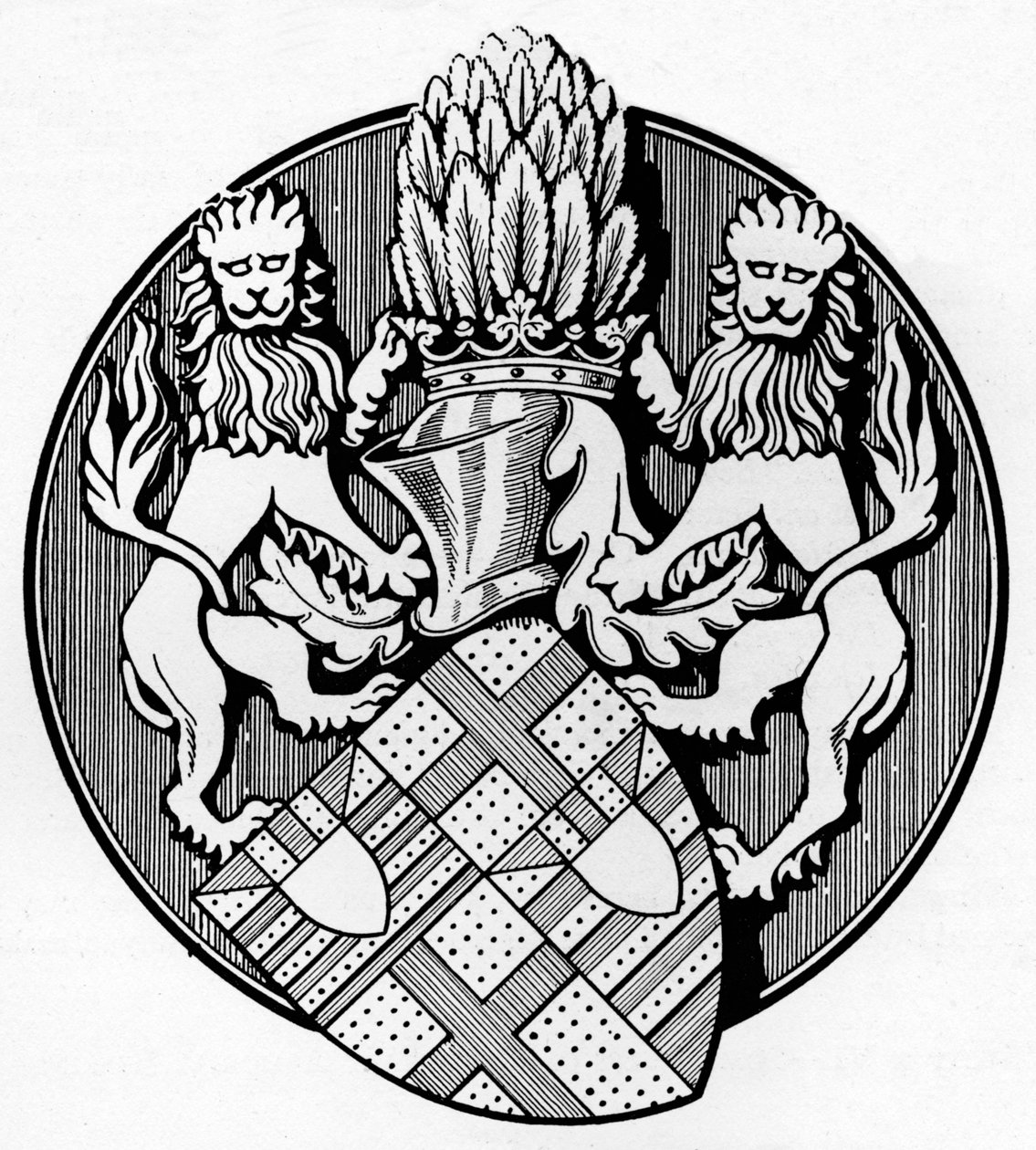 Från Earl Edmund de Mortimers sigill, 1400, c1926 av Herbert Norris