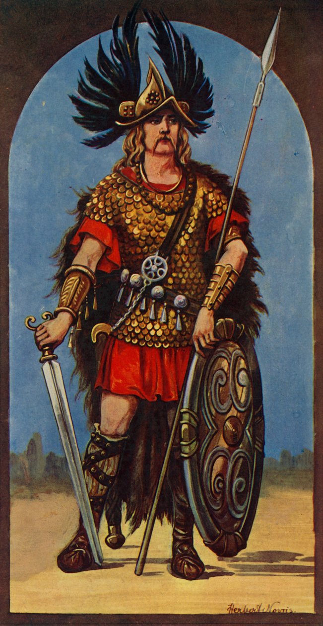 Hengist, Chief of the Angles A.D. 449, 1924. av Herbert Norris