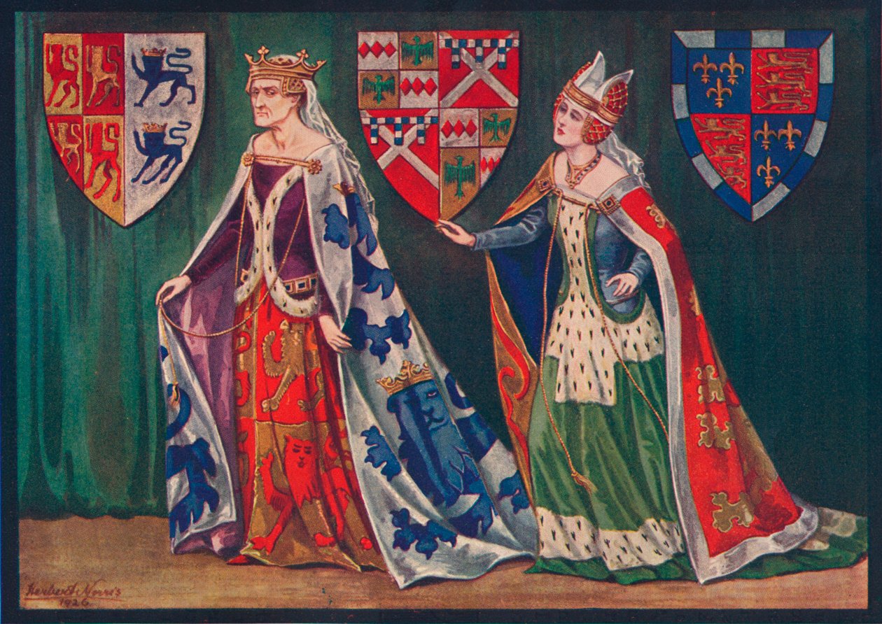 Margaret, prinsessan av Wales, 1410. Joice, Lady Tiptoft, 1460, 1926 av Herbert Norris