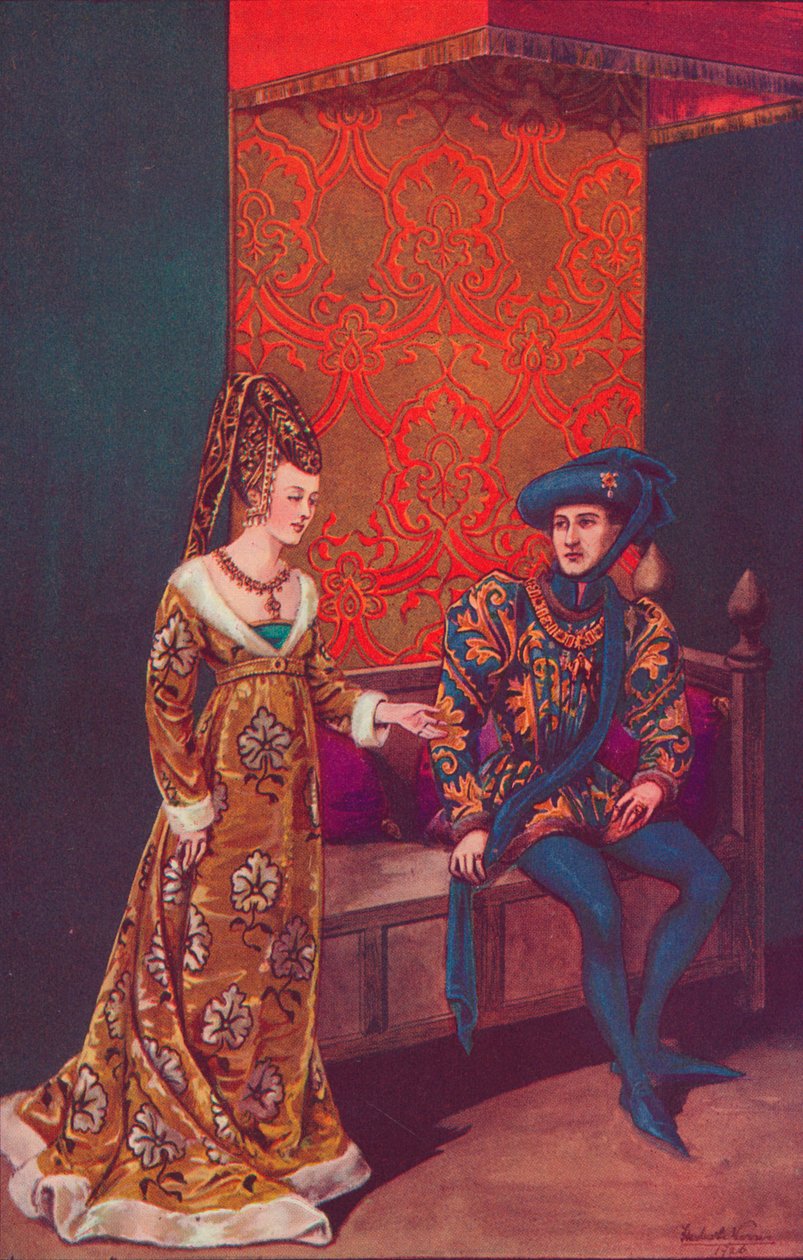 Philippe Le Bon, hertig av Bourgogne och Isabelle av Portugal, 1440-1445, 1926 av Herbert Norris