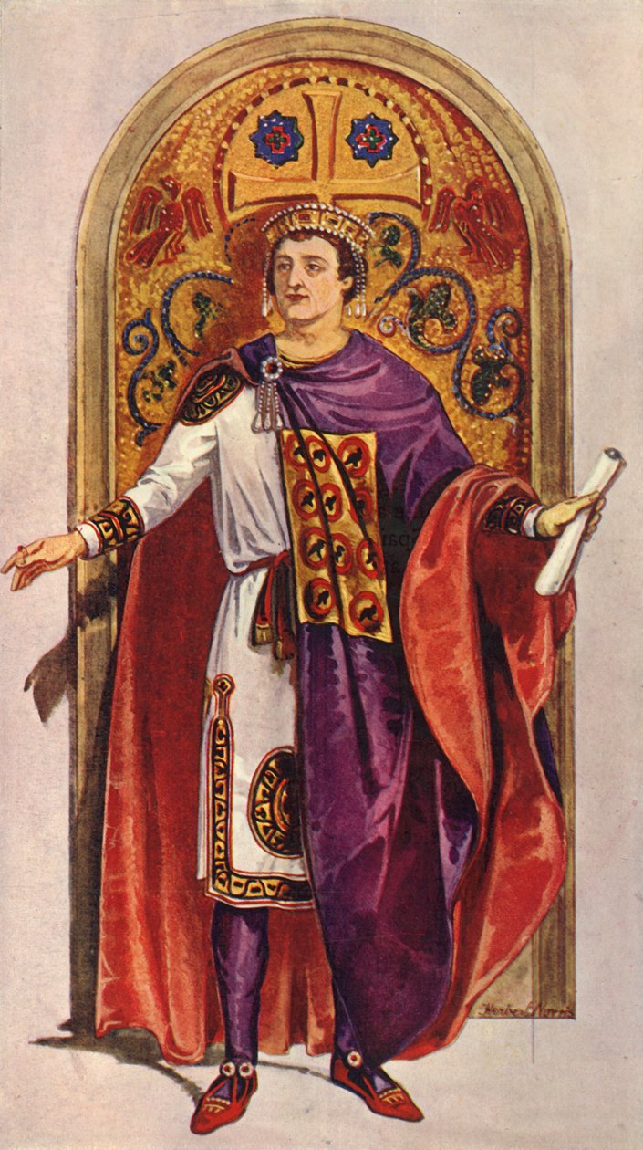 Kejsaren Justinianus - Sjätte århundradet, A.D., 1924. av Herbert Norris