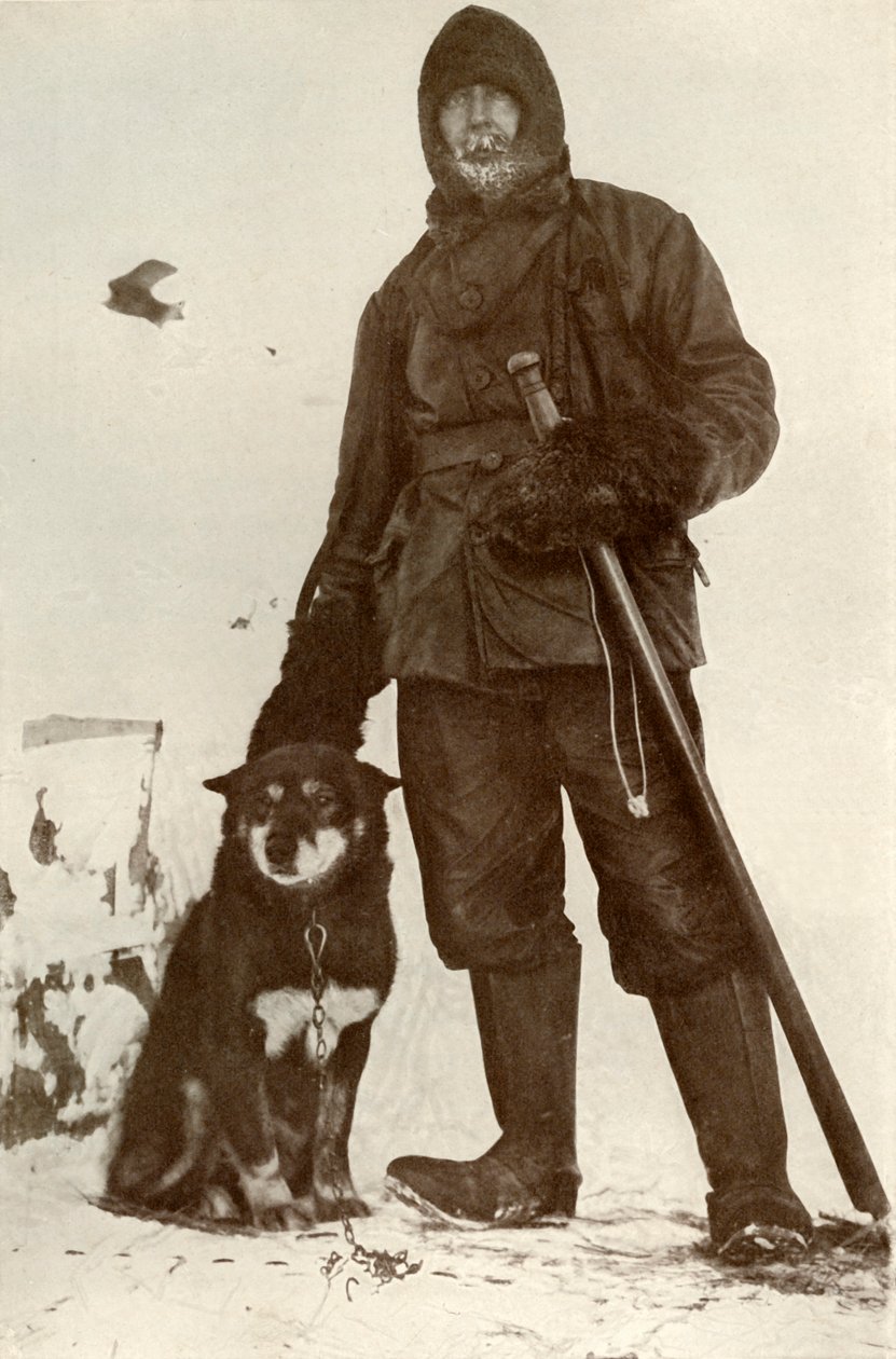 C. H. Meares och Osman, Hundarnas ledare, 28 augusti 1911, 1913 av Herbert Ponting
