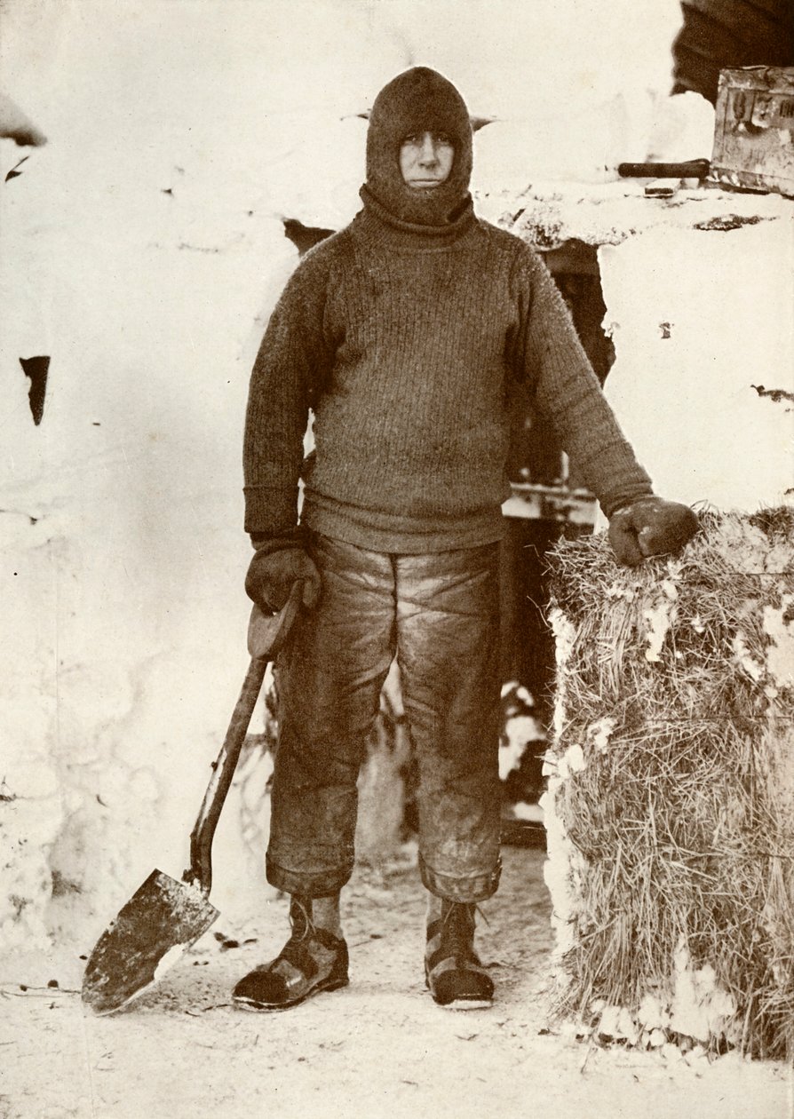 Kapten L. E. G. Oates vid stalldörren, 30 augusti 1911, 1913 av Herbert Ponting