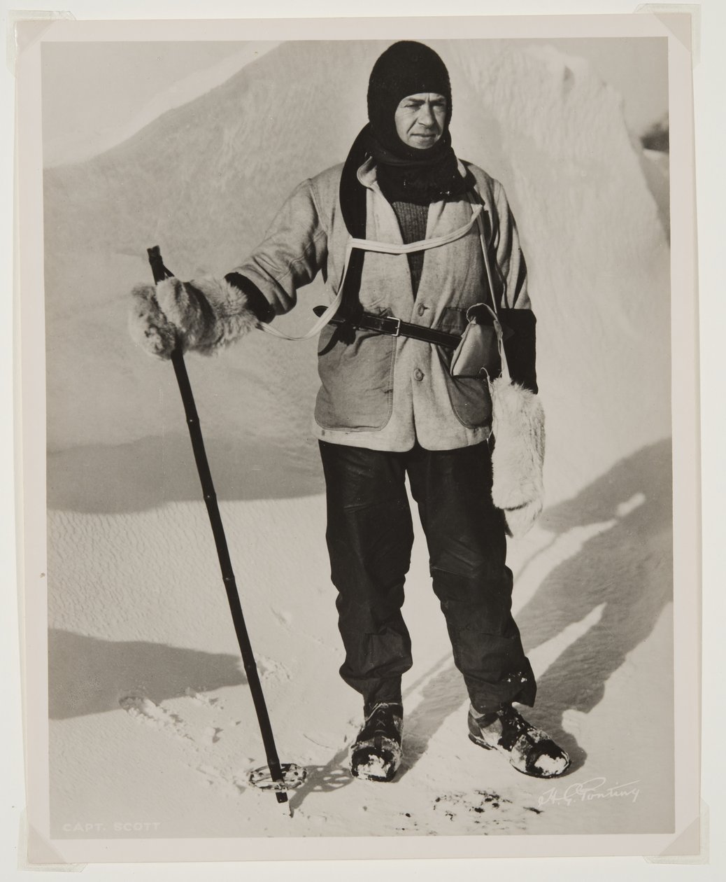 Kapten Scott (1868-1912) under Terra Nova-expeditionen (1910-13) till Sydpolen (bromidtryck) av Herbert Ponting