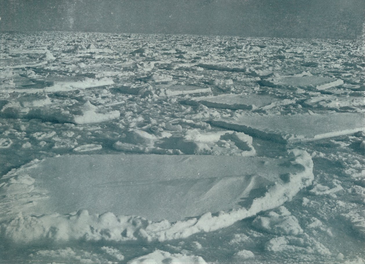 Tungt pack där skeppet hölls uppe, 1912, 1913 av Herbert Ponting