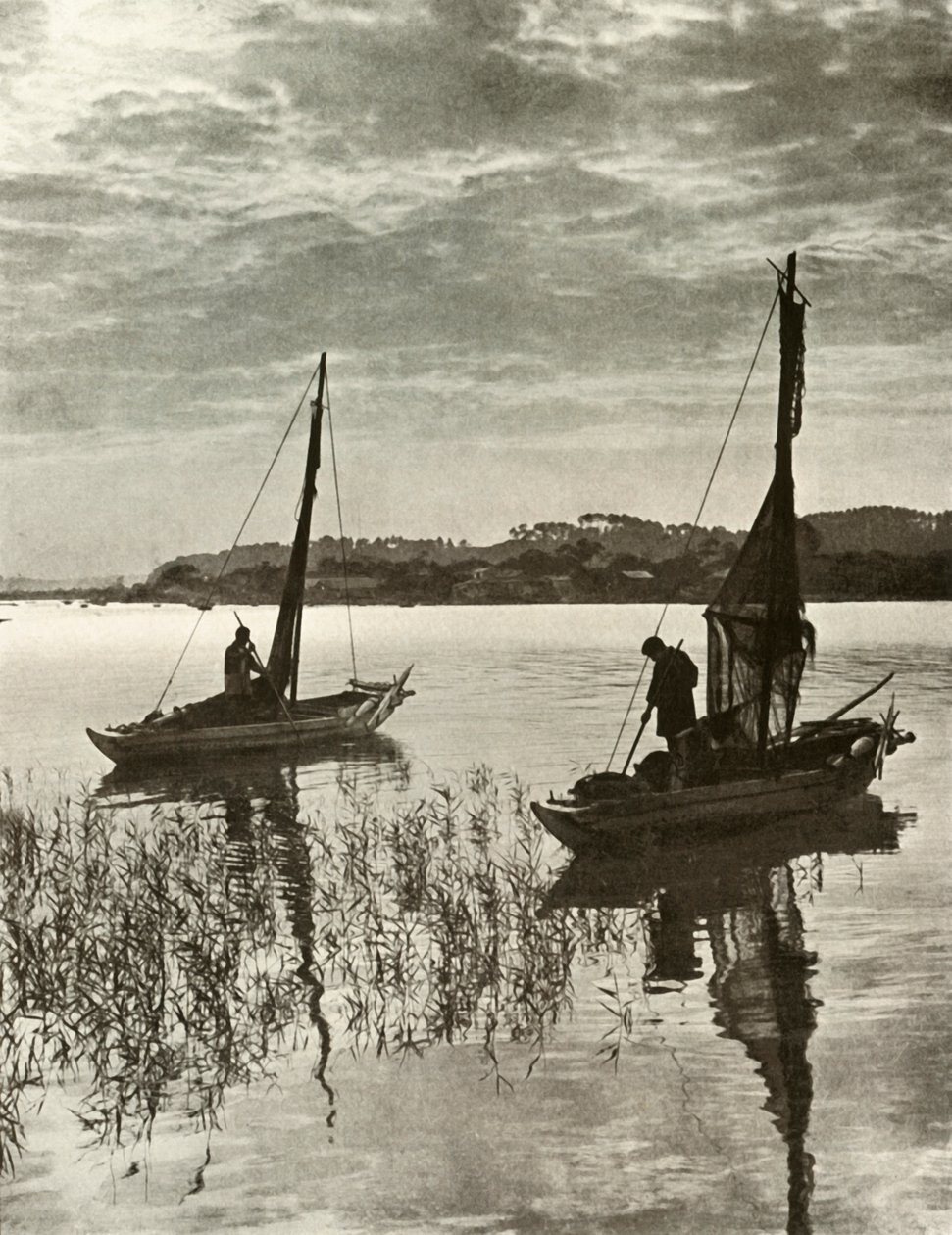 På Tokyobukten, 1910. av Herbert Ponting