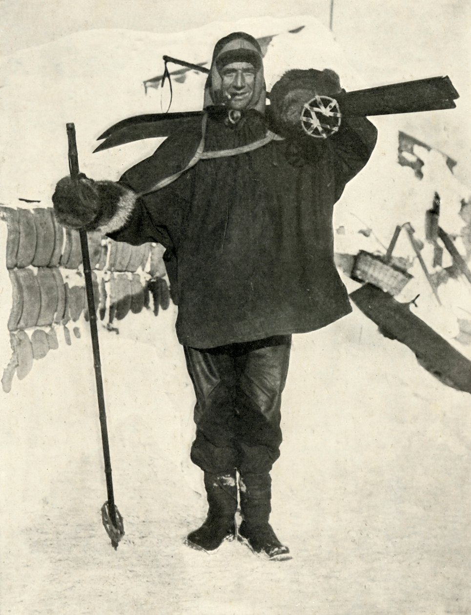 Underofficer Crean som fick Albert-medaljen, 1911, 1913 av Herbert Ponting