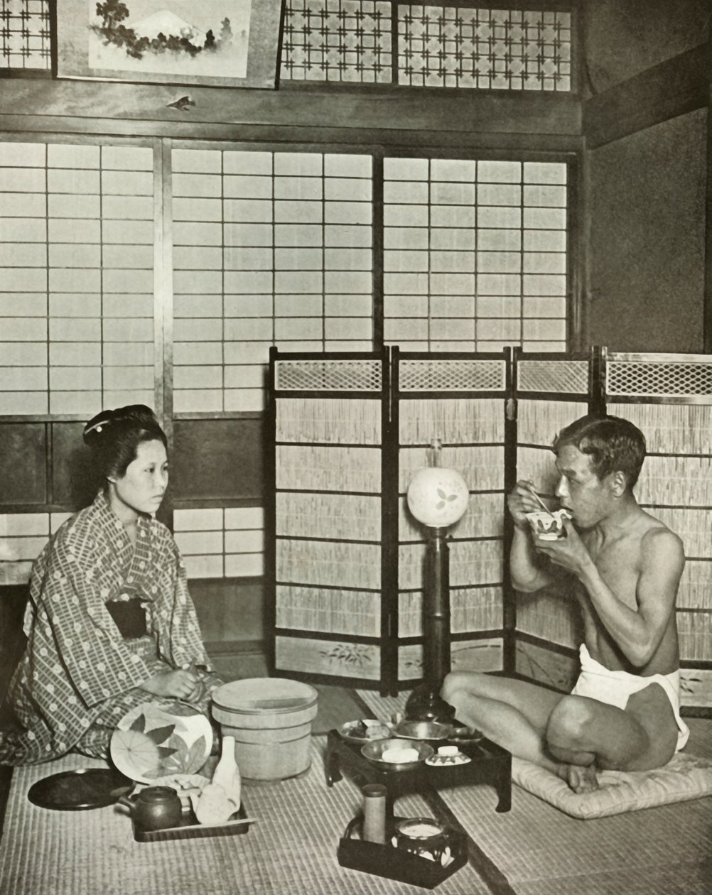 Sommar negligé i Kumamoto, 1910. av Herbert Ponting