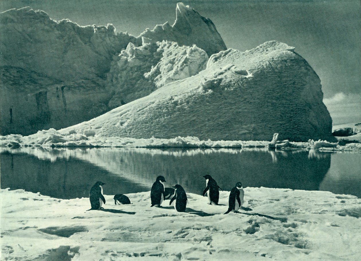 Sommartid - The Ice Opening Up, c19101913, 1913. av Herbert Ponting